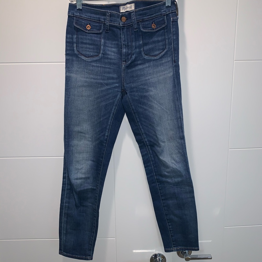 Madewell high riser crop jeans